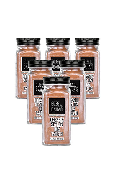 Güzel Ada Gıda Organik Seylon Toz Tarçın 6X40 Gr