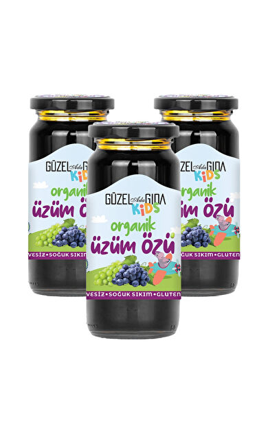 Güzel Ada Gıda Kids Organik Üzüm Özü 3X290 Gr