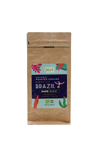 Güzel Ada Gıda Organik Öğütülmüş Filtre Kahve Brezilya Dark 200 Gr
