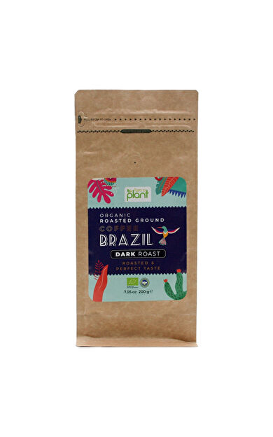 Güzel Ada Gıda Organik Öğütülmüş Filtre Kahve Brezilya Dark 200 Gr