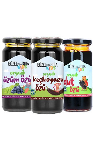 Güzel Ada Gıda Kids Organik Pekmez Seti ( 3 Parça )