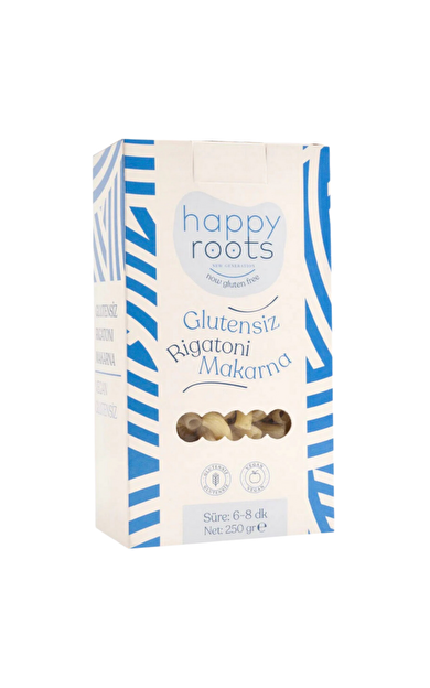 HAPPY ROOTS Glutensiz Rigatoni Makarna 250g