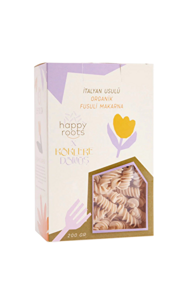 HAPPY ROOTS Organik İrmik Makarnası Burgu 200g