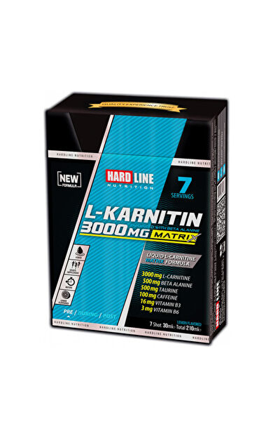 Hardline L-Karnitin Matrix 3000 mg Limon 7 Adet