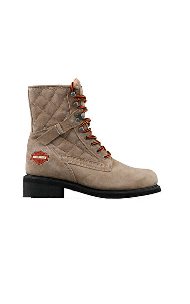 Harley Davıdson NEW WORKER Kadın Botu 025G0078-TAUPE Krem