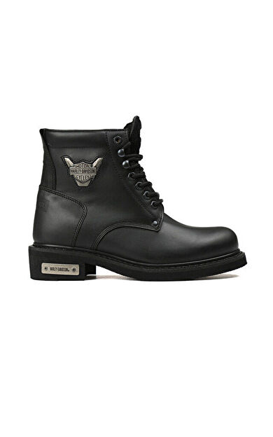 Harley Davidson Siyah Kadın Botu 025G100109-Black-Derı