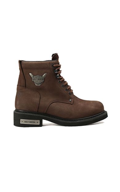 Harley Davidson Kahverengi Kadın Botu 025G100109-Dark-Brown-Nubuk