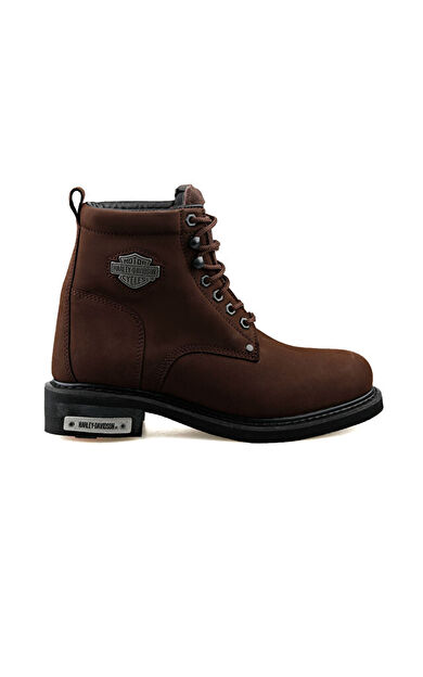 Harley Davidson Kahverengi Erkek Botu 025M100109-Dark-Brown-Nubuk