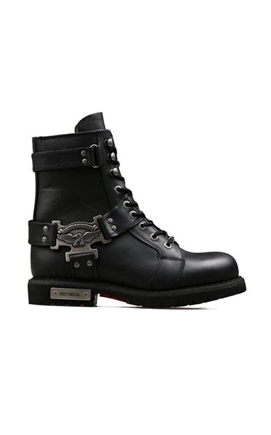 Harley Davidson Siyah Erkek Botu 025M100447-Black-Derı