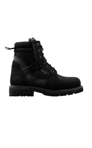 Harley Davidson Franco Wp Black Nubuk Erkek Günlük Bot 025M100697 Siyah