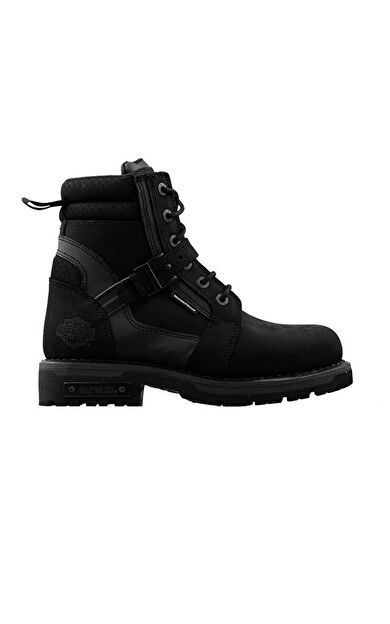 Harley Davidson Franco Wp Black Nubuk Erkek Günlük Bot 025M100697 Siyah