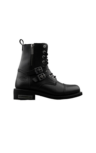 Harley Davidson 025M100719 Black Deri Austin Erkek Günlük Bot 025M100719-BLACK-DERI-AUSTIN Siyah