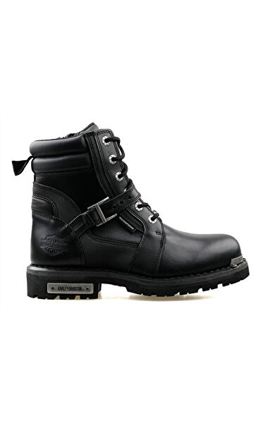 Harley Davidson 025M100726 Franco Wp B Black Deri Erkek Günlük Bot 025M100726-FRANCO-WP-B-BLACK-DERI Siyah