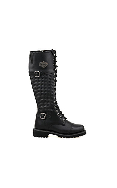 Harley Davidson Siyah Kadın Günlük Çizme 025Z100533-Tıny-Black-Derı