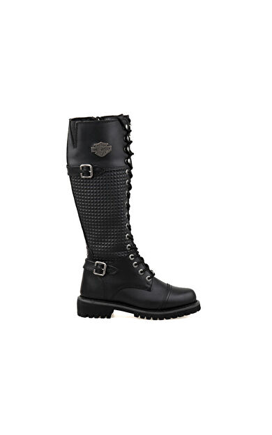 Harley Davidson Siyah Kadın Günlük Çizme 025Z100533-Tıny-Black-Derı