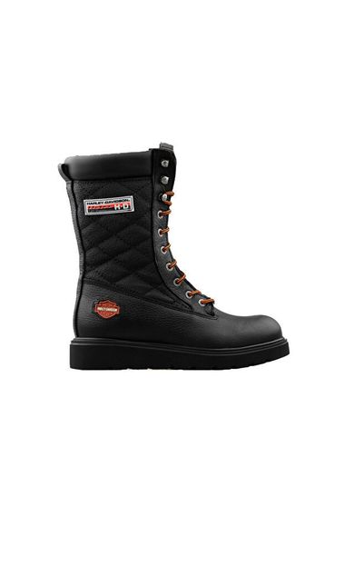 Harley Davidson Katy Kadın Günlük Bot 025Z100627-BLACK-BASKILI-DERI Siyah