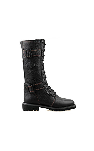 Harley Davidson Belhaven Wp Kadın Günlük Çizme 025Z100640-BLACK-DERI Siyah