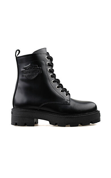 Harley Davidson 026Z100057 Carrie Balack Deri Kadın Günlük Bot 026Z100057-CARRIE-BALACK-DERI Siyah