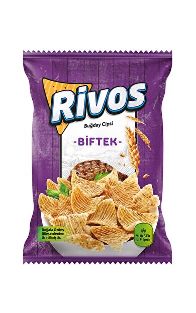 Rivos Buğday Cipsi (Biftek)- 10lu Paket