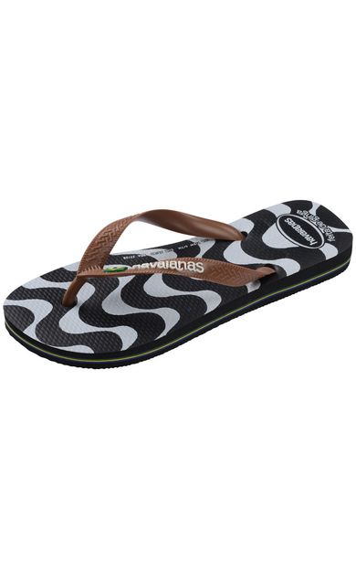 Havaianas Top Copacabana kadın siyah desenli parmak arası terlik 4150743-0090