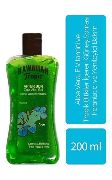 Aloe Vera E Vitamini Ve Tropik Bitkiler İçeren Güneş Sonrası Ferahlatıcı Ve Yenileyici
