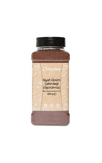 HAYFENE Siyah Üzüm Çekirdeği Toz 650g