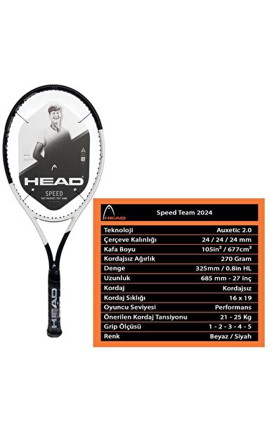 Head Speed Team 2024 Kordajsız Tenis Raketi
