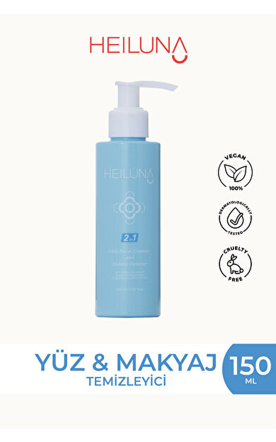 Çift Etkili Yüz &amp; Makyaj Temizleyici 150 ml – Yeşil Çay, Meyan Kökü &amp; Papatya ile Nazik Temizlik