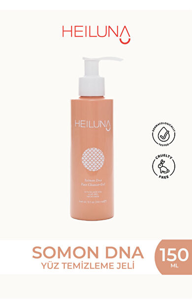Heiluna Somon DNA Yüz Temizleme Jeli | Aloe Vera &amp; Niasinamid | 150 ml