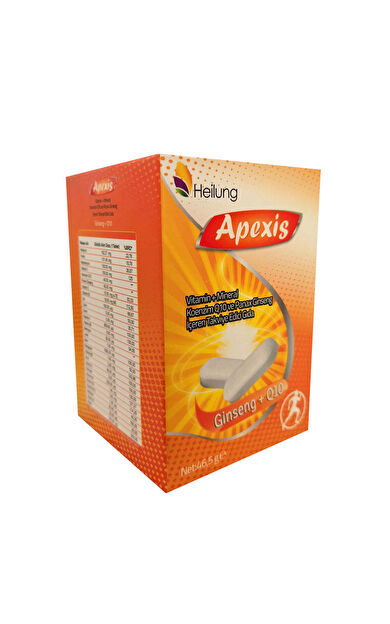 Apexis Multi Tablet Ginseng+Q10 30 Tablet - Takviye Edici Gıda