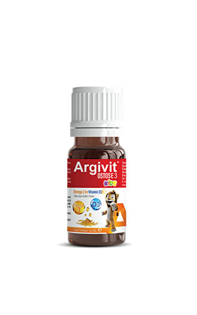 Argivit Ostosse3 Kids Omega-3 ve Vitamin D3 İçeren Takviye Edici Gıda 10 ml