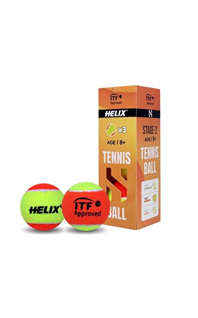 Helix Tenis Topu 8+ yaş 3lü HT-200  TTF&ITF Onaylı
