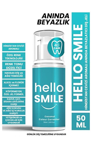 Hindistan Cevizi Aromalı 4d Beyazlatıcı Diş Jeli