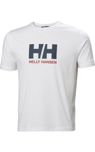 Helly Hansen HH Logo 3.0 erkek beyaz baskılı tişört HHA.54596-001