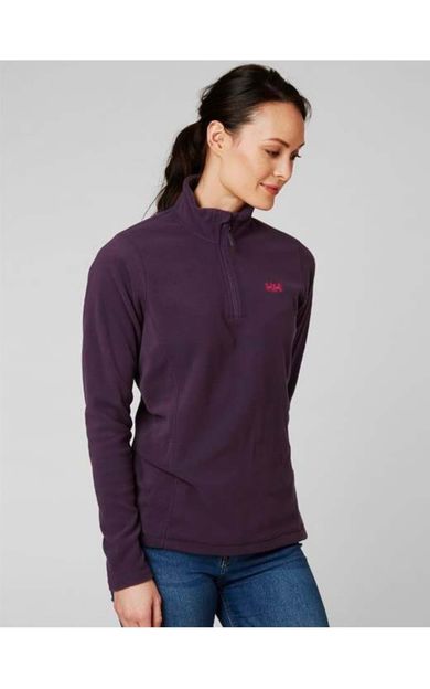 Helly Hansen Slope kadın mor yarım fermuarlı polar HH15001-680