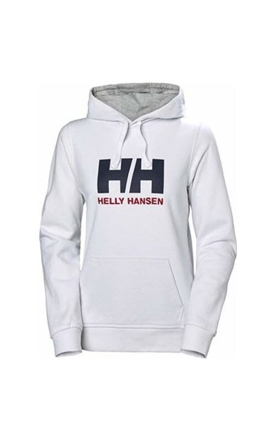 HELLY HANSEN HH Logo Beyaz Kadın Kapüşonlu Sweatshirt HHA.33978-001
