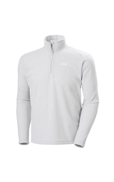HELLY HANSEN Mount Fleece Grey Fog (Gri) Erkek Yarım Fermuarlı Polar HHA.12001-853