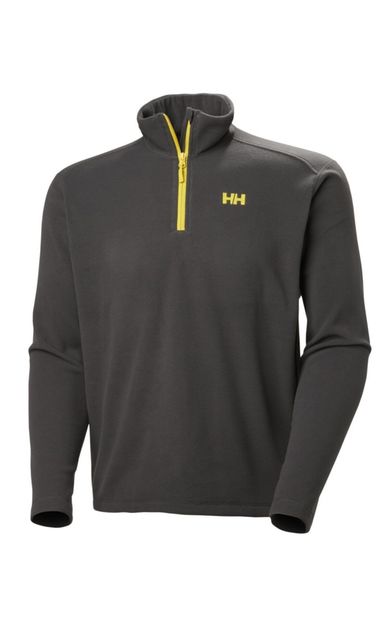 HELLY HANSEN Mount Fleece Antrasit (Füme) Erkek Yarım Fermuarlı Polar HHA.12001-987