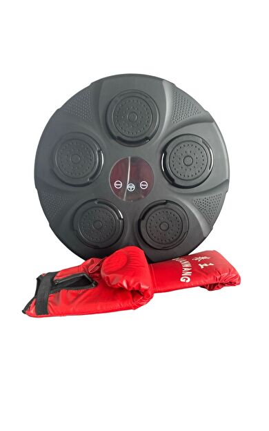 Hepitop Müzikli Boks Aleti Bluetooth Bağlantılı Boks Eğitim Seti Rgb Işıklı Eldiven Hediyeli