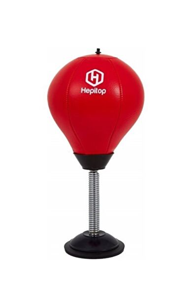 Hepitop Kırmızı Vakumlu Masaüstü Pencikbol Boks Topu