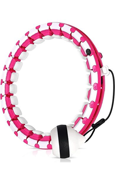 Hepitop 24 Parça Hulahop Ayarlanabilir Hulahoop 80-120 cm -Pembe