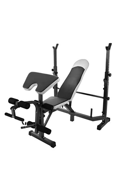 Hepitop Çok Fonksiyonlu Ağırlık Sehpası, Ev Spor Salonu, Ayarlanabilir Kolçaklar, Bacak Uzatma, Göğüs Presi