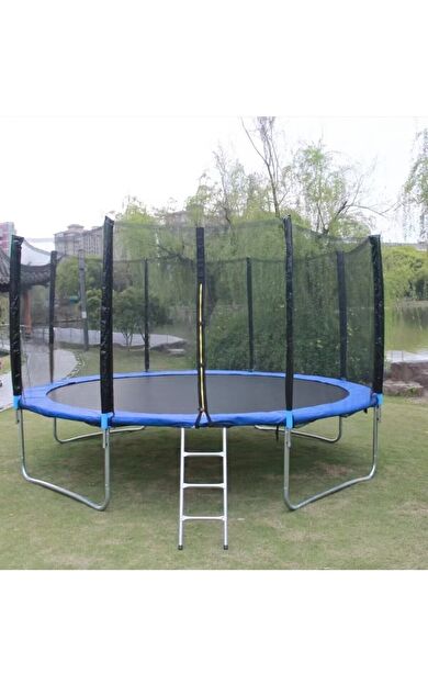 Hepitop File Korumalı Büyük Boy Trambolin 426 Cm Trambolin Güvenlik Fileli Bahçe Tipi Trampolin 14 Ft