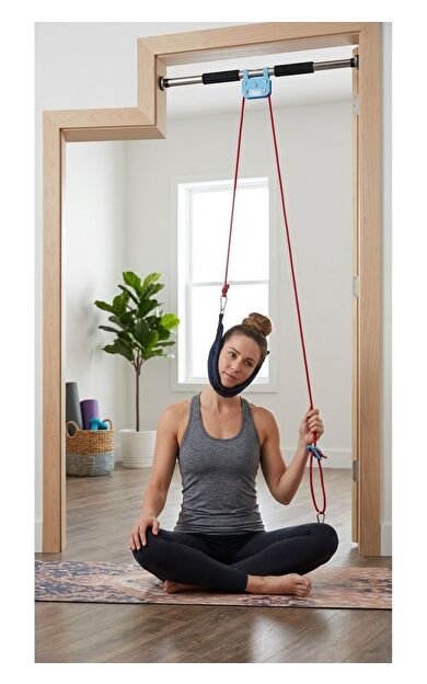 Hepitop Boyun Düzleşmesi İçin Çekme ve Esneme Aparatı Traksiyon Cihazı Barfiks Barı Seti