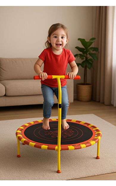 Hepitop 102 cm (40 inç) Katlanabilir Tutunmalı Trambolin – Çocuklar ve Yetişkinler İçin Güvenli Zıplama