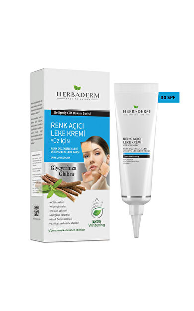 Herbaderm Yüz için Renk Açıcı Leke Kremi 55 ml