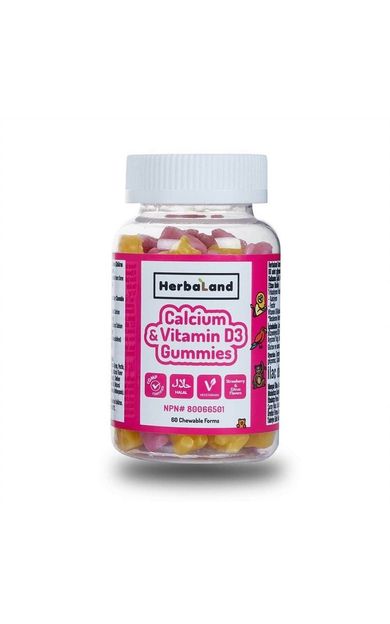 Herbaland Calcium Vitamin D3 Jelibon 60lı