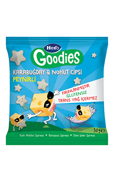 HERO Goodies Peynir Tadında Karabuğday ve Nohut Cipsi