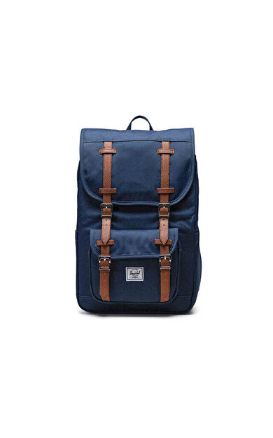 Herschel Little America Mid Backpack Omuz Çantası-En: 22,5 cm, Boy: 13,5 cm, Derinlik: 9,5 cm 11391-00007 Lacivert