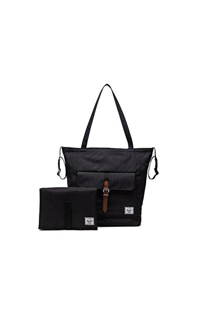 Herschel Retreat Tote Diaper Bag Omuz Çantası-En: 38 cm, Boy: 39 cm, Derinlik: 15 cm 11402-00001 Siyah